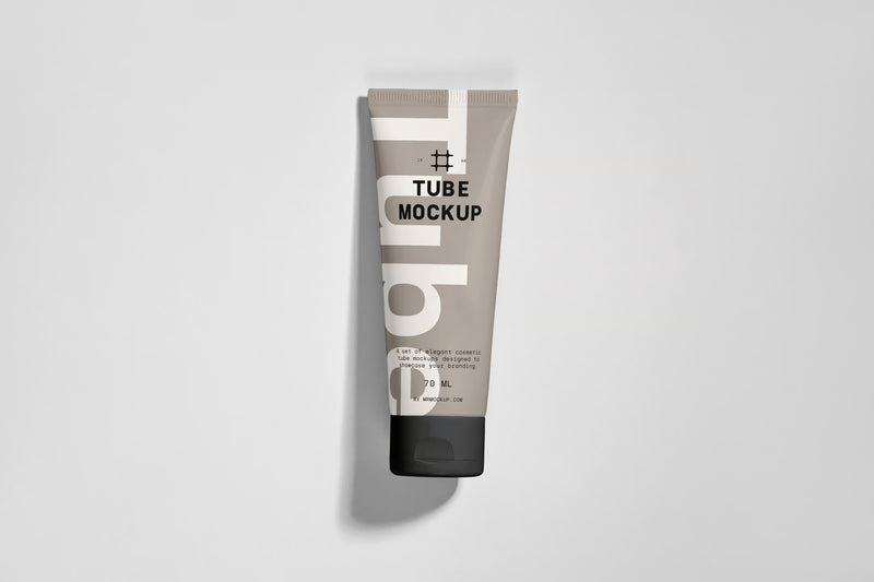 Cosmetic Tube Packaging Mockup (70 ml) by Mr. Mockup