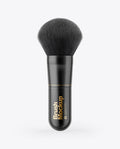 Large Matte Black Powder Makeup Brush Mockup
