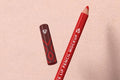 Matte Red Lip Pencil Mockup with Cap