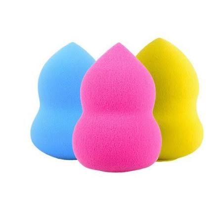 Multicolor Beauty Sponge Set – 3-Piece Foundation & Blending Applicator Pack